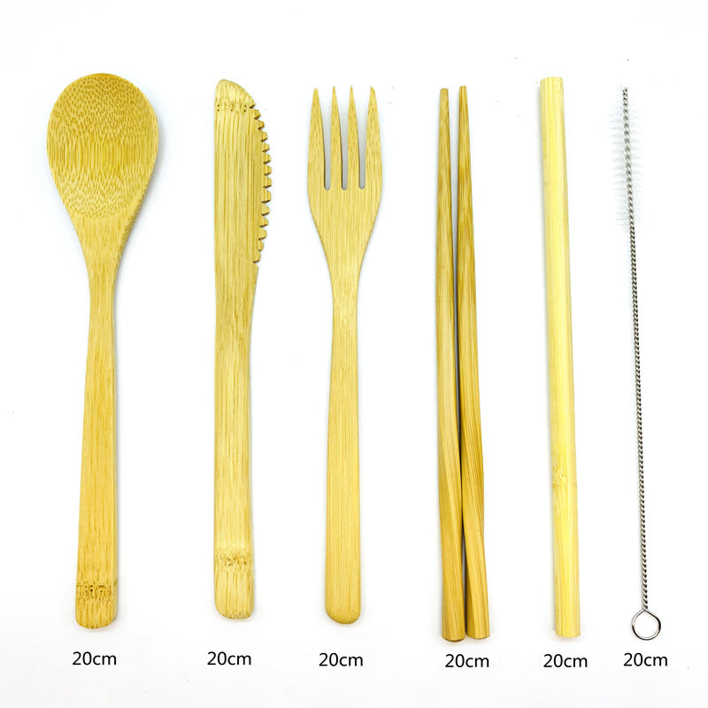 Bamboo Travel Utensils -Sustainable Bamboo Cutlery Set