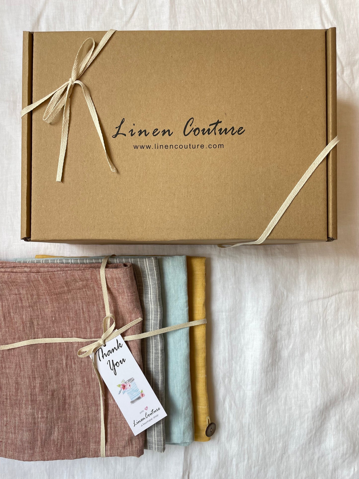 Amber waffle linen towel