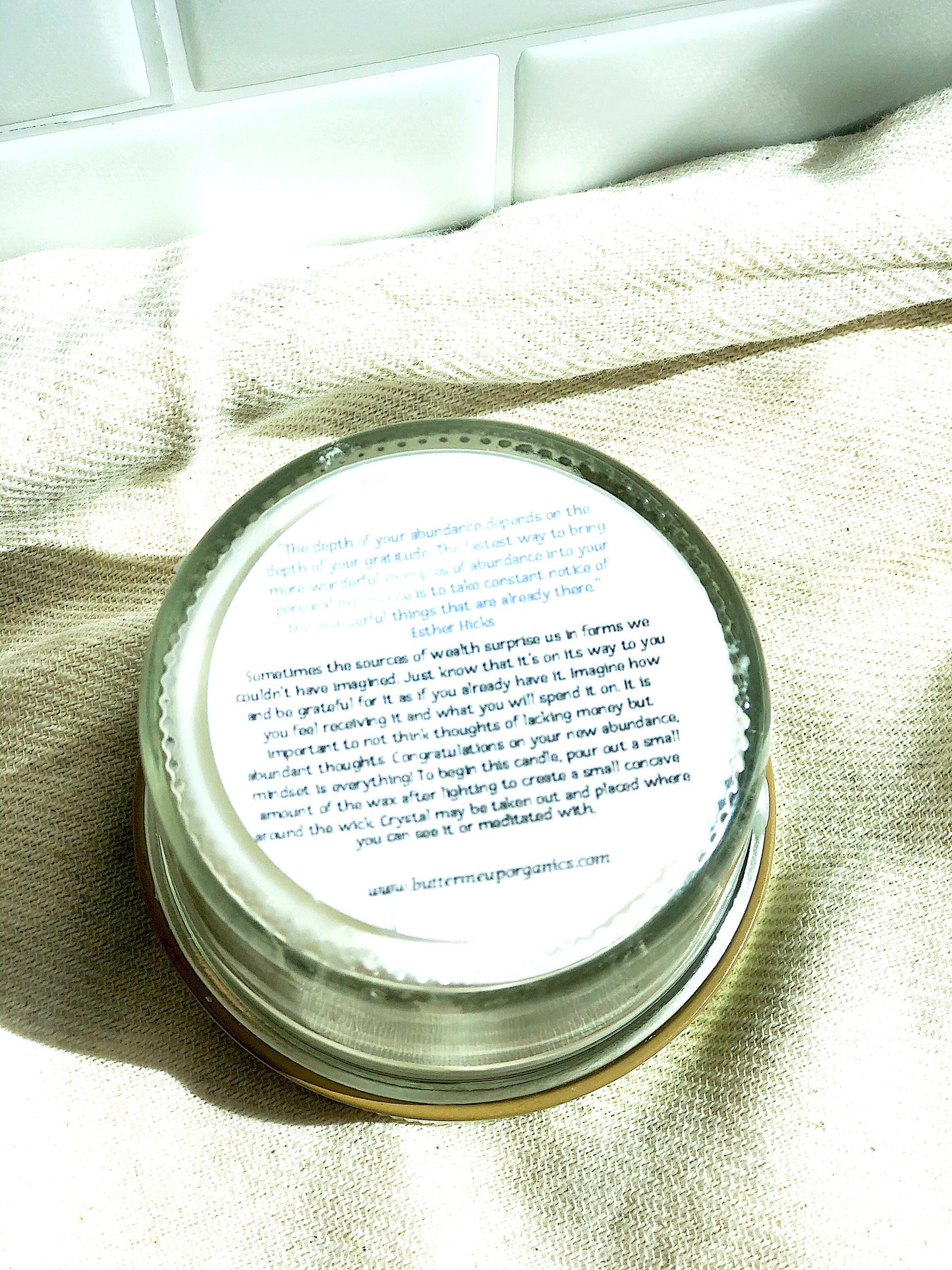 Abundance Candle / Ritual Candle / Intention Candle / Hand Poured